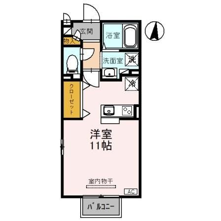 モナリエ杉木　Ｂの間取り