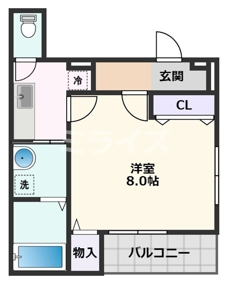 【間取り】 | フジパレス吹田寿町Ⅰ番館
