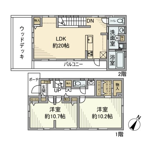 ふじみ野東戸建の間取り