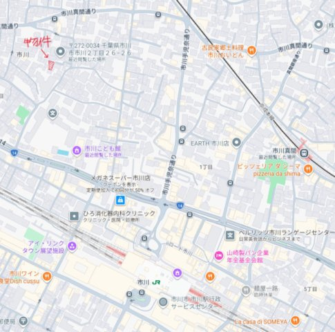 Ｔ’ｓ　Ｔｅｒｒａｃｅ　Ｉｃｈｉｋａｗａの地図