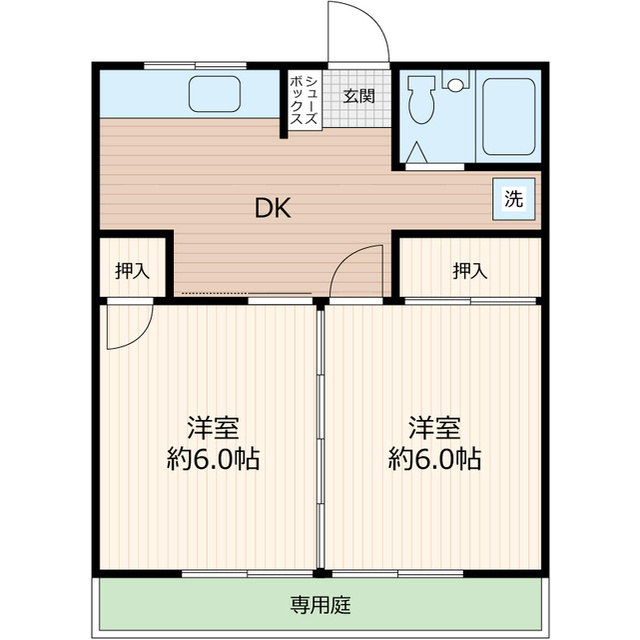 ルレーブ見川Ⅱの間取り