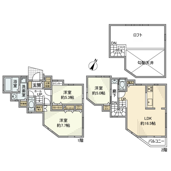 【間取り】 | 大庭戸建