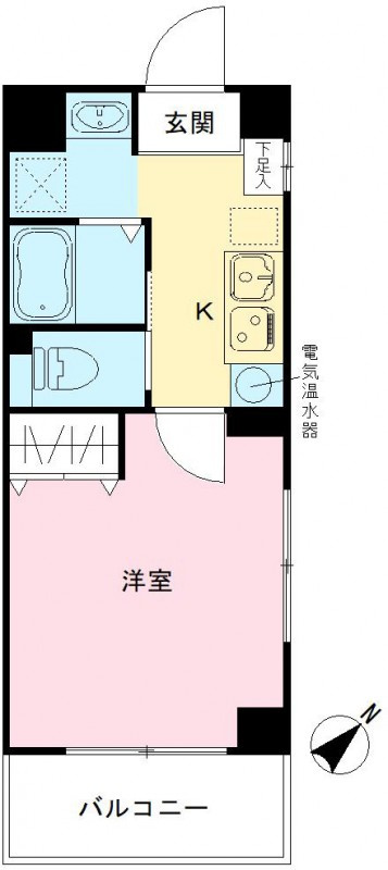 みおつくし堂島Ⅱの間取り|Ａタイプ２号室タイプ