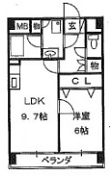 レージュ高道の間取り