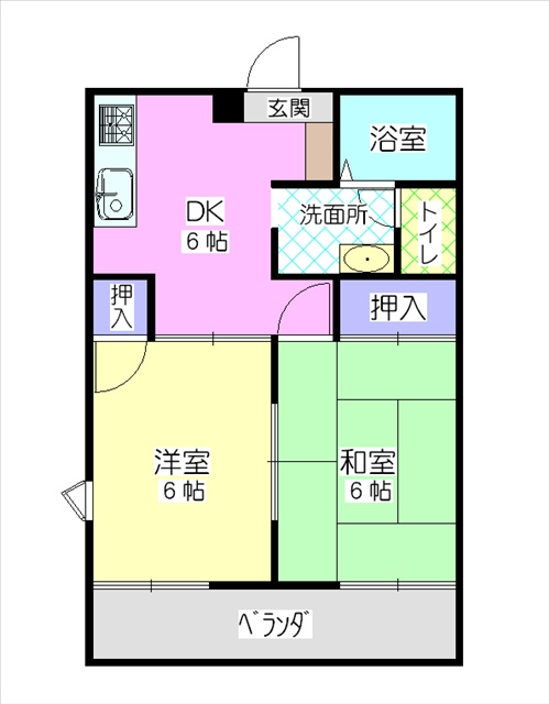 コーポ藤塚の間取り