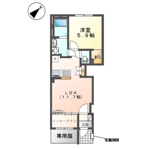 仮）下松市潮音町　新築アパートの間取り