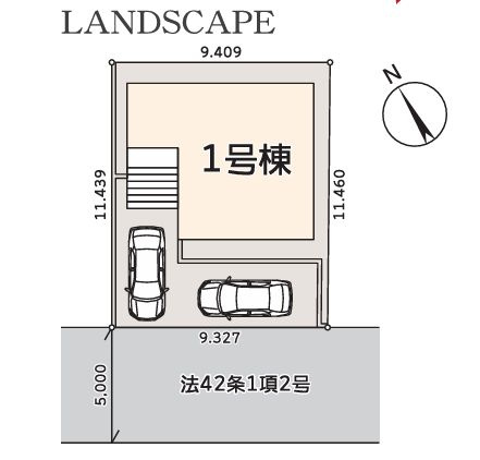 海老名市国分寺台5丁目新築戸建て　1号棟の間取り|区画図「海老名市国分寺台5丁目新築戸建て」