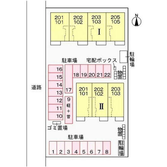スプリングフォースⅡの駐車場