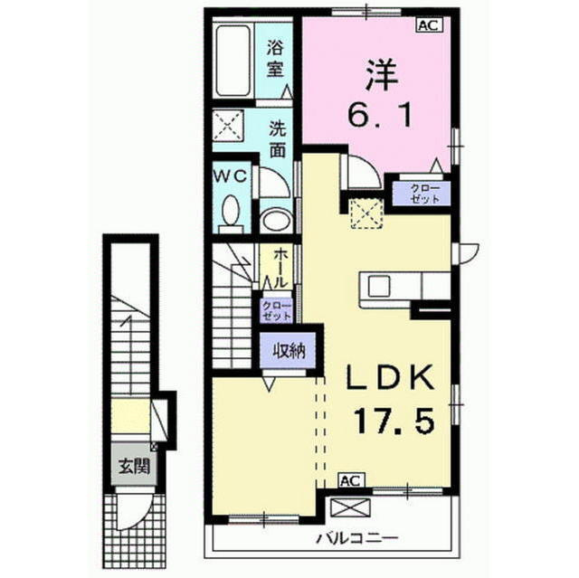 スプリングフォースⅡの間取り