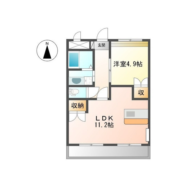 Wisteria　六条Ⅰの間取り