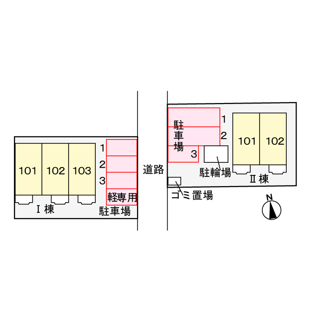 クレイン　アライトの駐車場