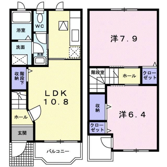 クレイン　アライトの間取り