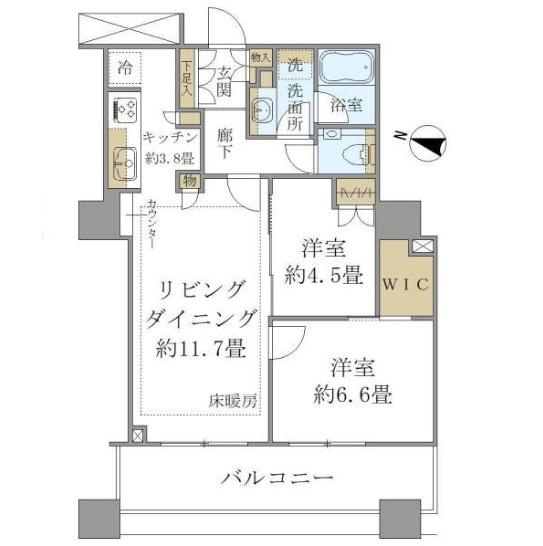 【間取り】 | ブリリア大井町ラヴィアンタワー