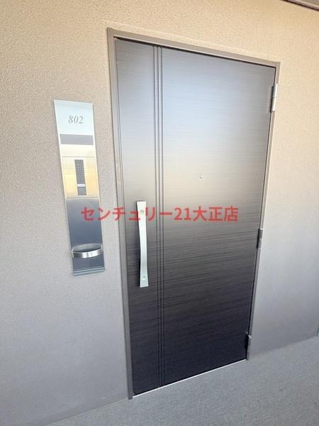 パークフラッツ弁天町駅前の玄関|★ダブルロックの玄関ドア★