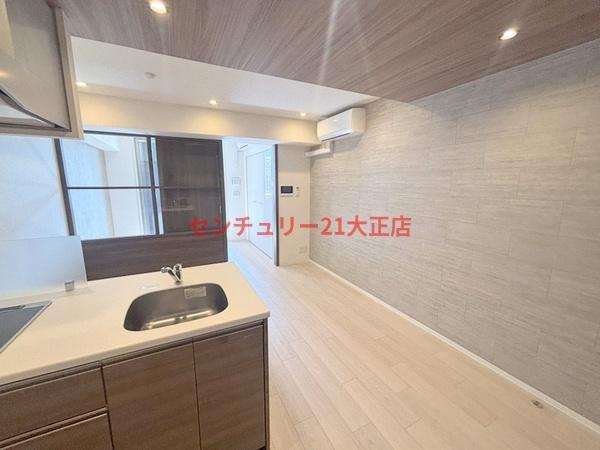 パークフラッツ弁天町駅前の居間・リビング|★おしゃれな内装★