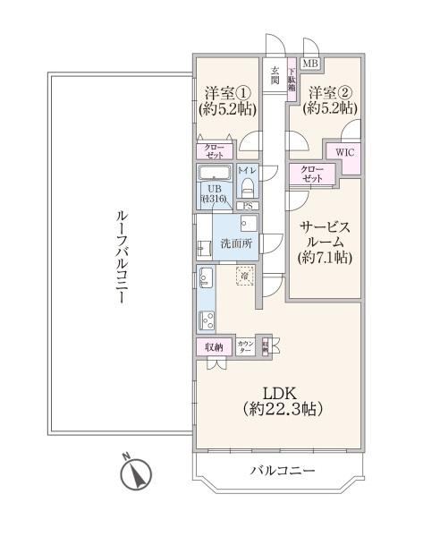 山手ガーデンハイツの間取り