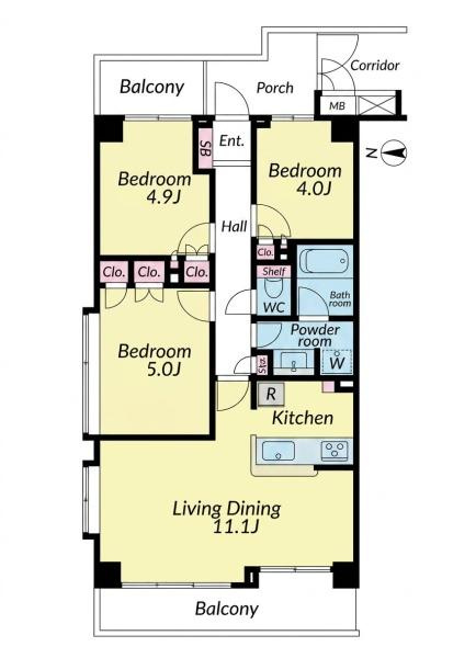東急ドエルアルス江田の間取り|新着物件情報！各部屋に収納あり使いやすい間取りです。