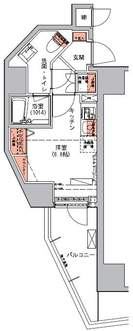ハーモニーレジデンス三田の間取り