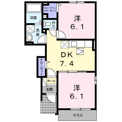 【間取り】 | ワイアンドエス　Ｂ