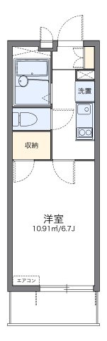 レオパレスさくら高津の間取り|代表的な間取のため実際の間取とは異なる場合があります