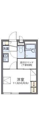 レオパレスはなみずきの間取り
