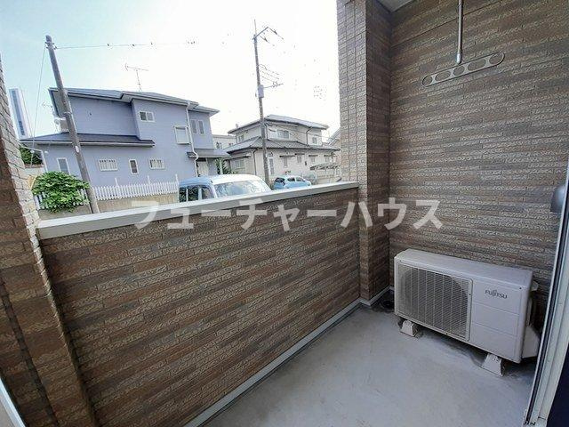 シルバーグラスＦのバルコニー|陽当たり良好なバルコニーです