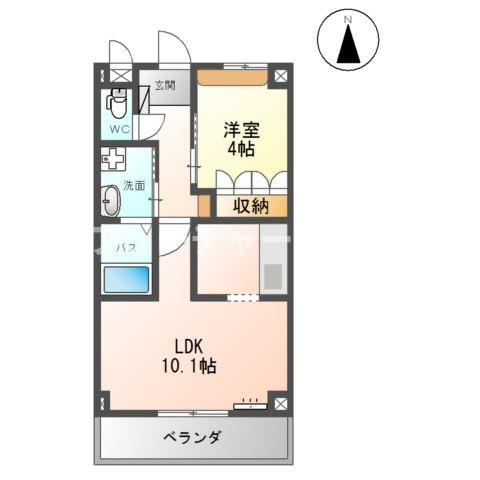 ベルメゾン三ノ町の間取り