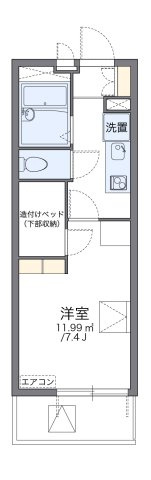 レオパレスグリーンアイビーの間取り