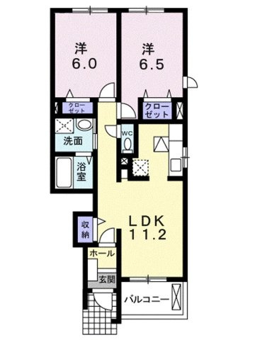 【間取り】 | アウスピカーレＢ