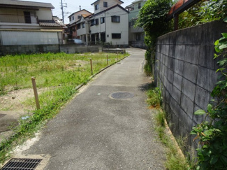 【前面道路含む現地写真】 | 川西市小戸３丁目20の5　建築条件無土地