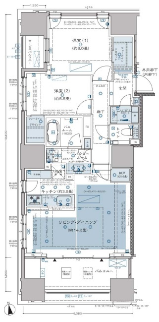 グランドヒルズ南青山の間取り