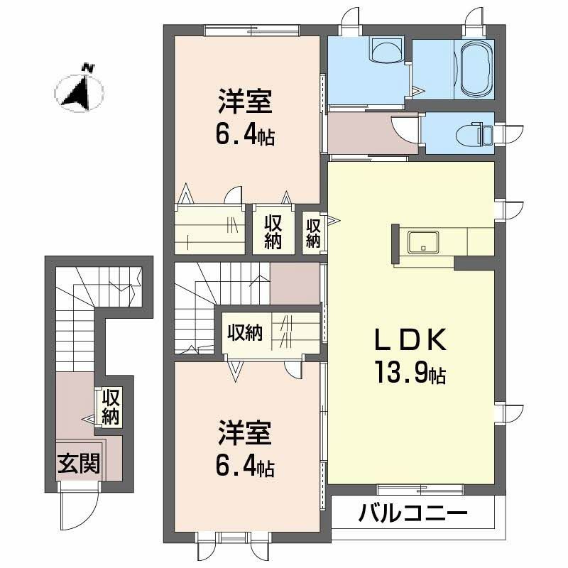 シャーメゾン風花の間取り