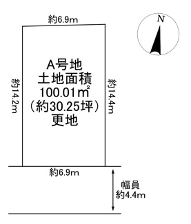 【土地図】 | 川西市南花屋敷3丁目19の11　建築条件無土地