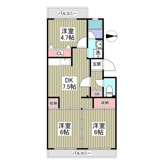 【間取り】 | セジュールマンション