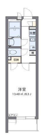 【間取り】 | クレイノ陸王 | 代表的な間取のため実際の間取とは異なる場合があります