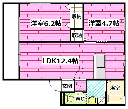 さくらハイムの間取り