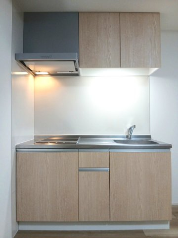  フジパレス高石駅南Ⅱ番館のキッチン|コンパクトなキッチンで掃除もラクラク