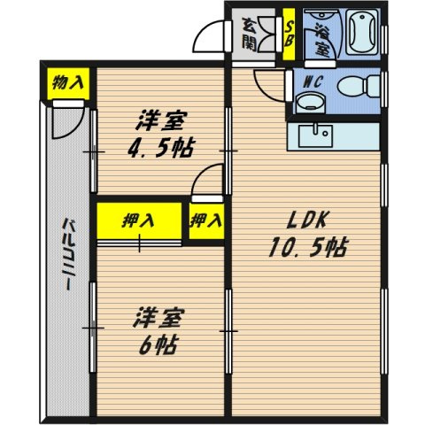 【間取り】 | 東田マンション