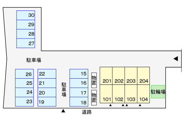 エルカ－サ　Ｃの区画図
