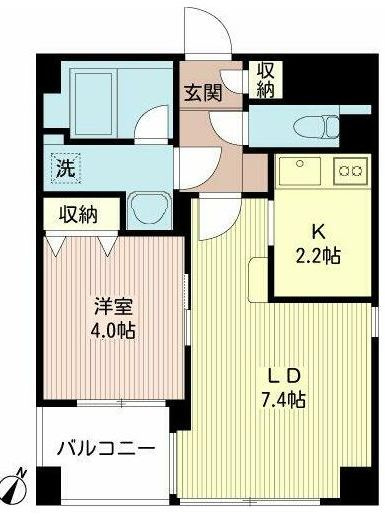 ルボラパン行人坂の間取り