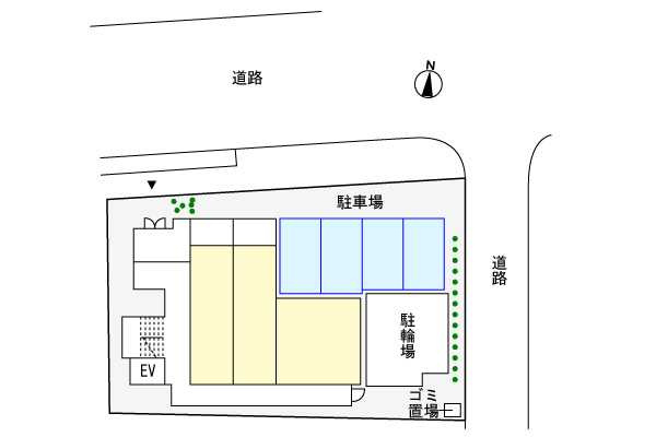 イーリスニシオオジマの区画図