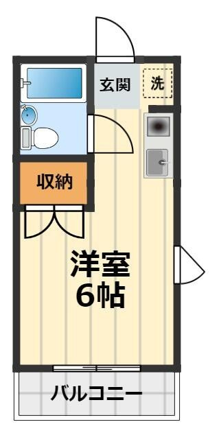 横浜市旭区中尾１丁目のアパートの間取り
