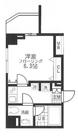 レジディア桜上水の間取り