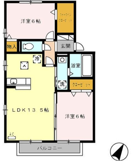 【間取り】 | セジュールトリニテ　Ａ棟