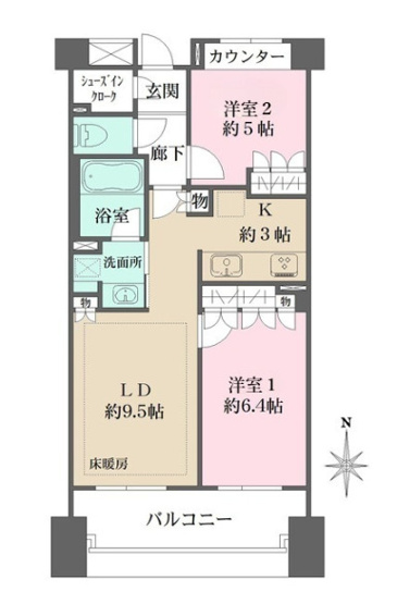 【間取り】 | パークハウス桜台