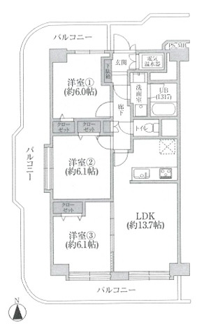 【間取り】 | 東陽町スカイハイツ
