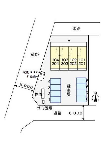 サニ－ヒルズⅡの区画図