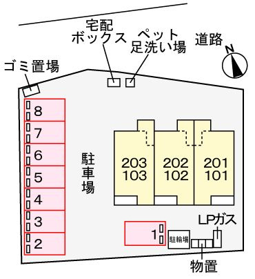 ガーデンの区画図