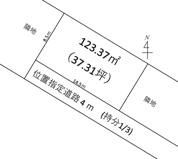 【土地図】 | 深谷市上野台　600万　土地
