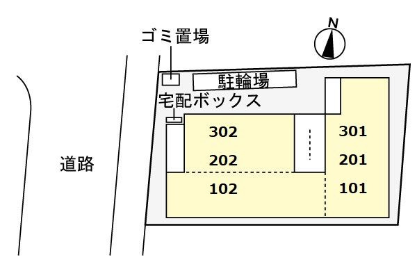 ソレイユ深沢の駐車場